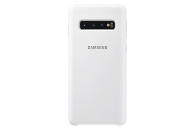 Mynd af Samsung S10 Sílíkon Hulstur Hvítt G973