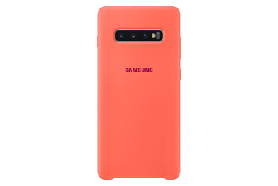 Mynd af Samsung S10+ Sílíkon Hulstur Bleikt G975