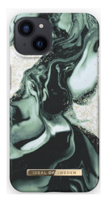 Mynd af iDeal iPhone 13 Golden Olive Marble Fashion Case